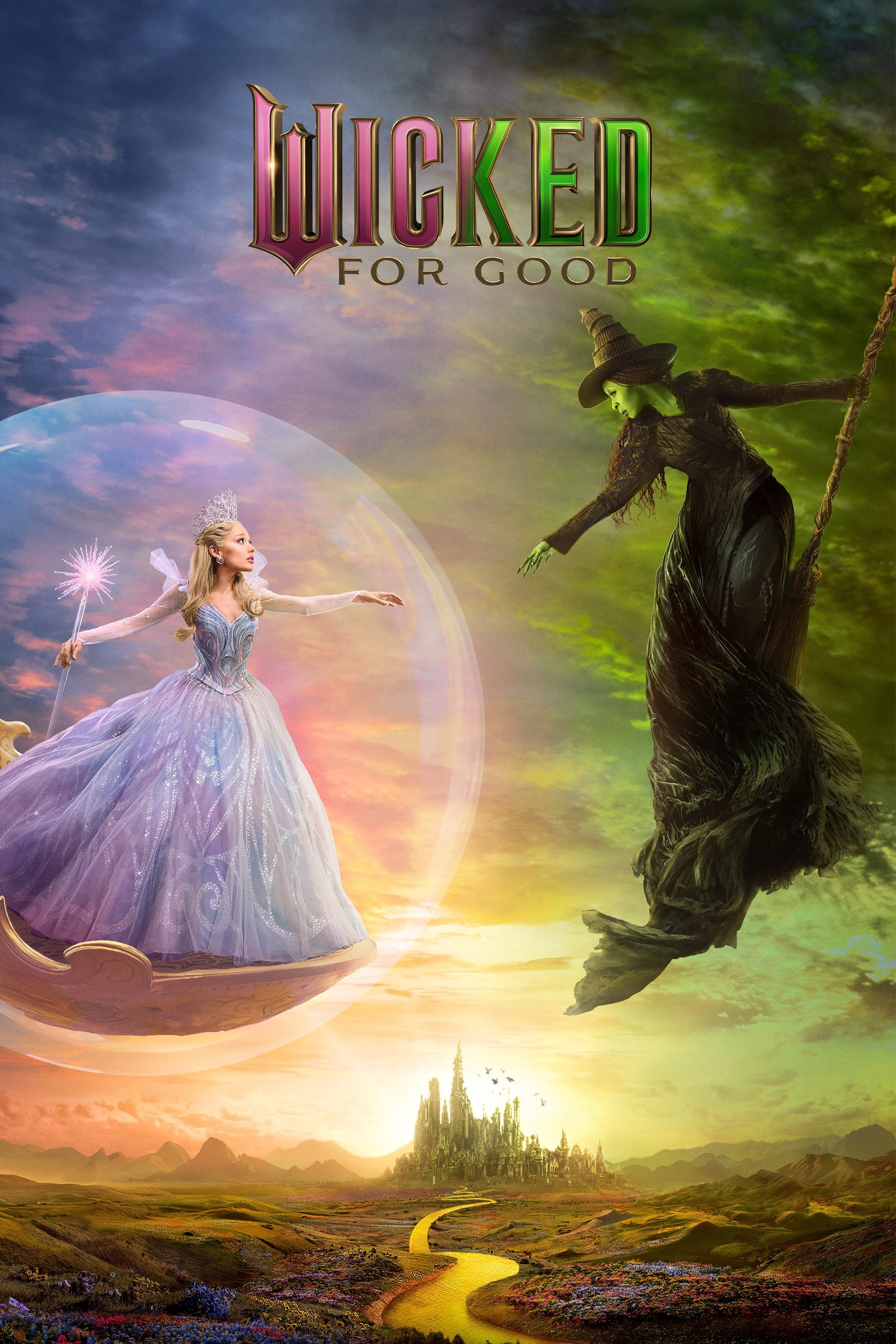 Wicked: For Good Hindi Dubbed Movie Poster (2025)